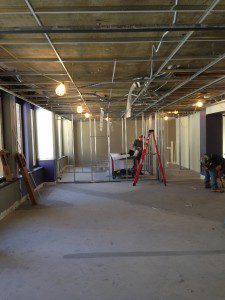 Reception area and conference room from front door