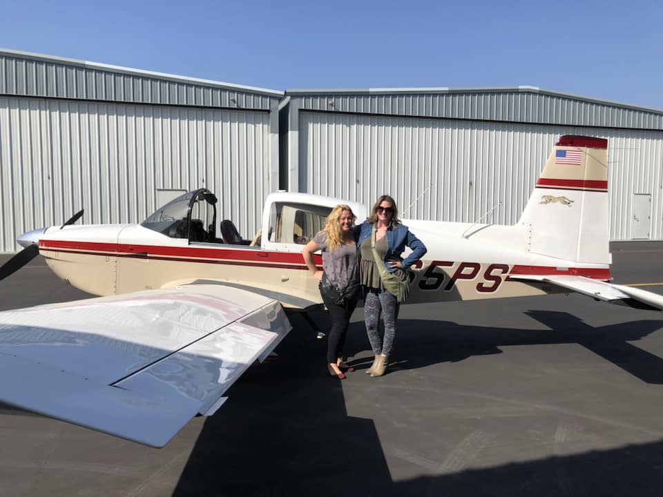 Nichole MacDonald and Jenny Gerling fly to Hera Hub business retreat