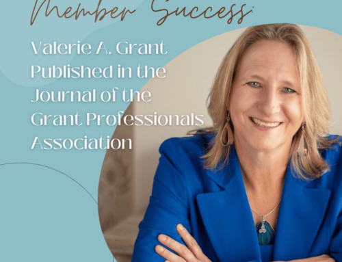 Member Success: Valerie A. Grant Published in the Journal of the Grant Professionals Association